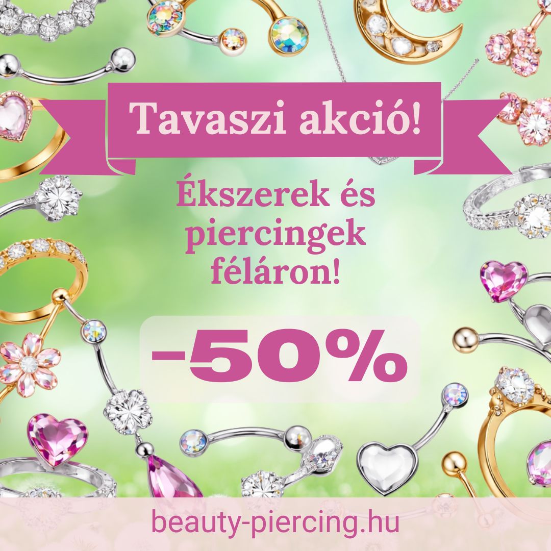 Beauty piercing akció